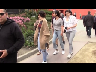 March 24 video of selena with bella thorne at the “march for our lives” march against gun porn in los angeles, ca