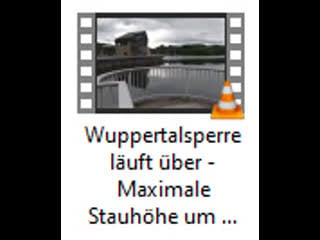 Wuppertalsperre läuft über maximale stauhöhe um mitternacht überschritten