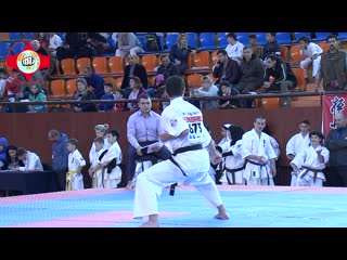 Kata pinan sono go in kyokushin karate, participant davit karapetyan