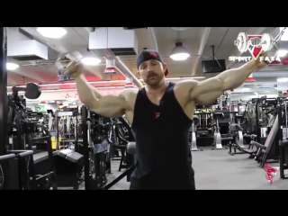 60sec with flex lewis сгибание рук на бицепс в кроссовере (rus sportfaza)