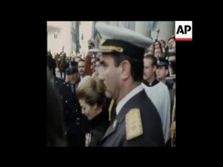 Isabel perón at the independence day (1974)