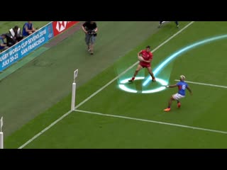 Davydov goes full on rocket man at the london 7s