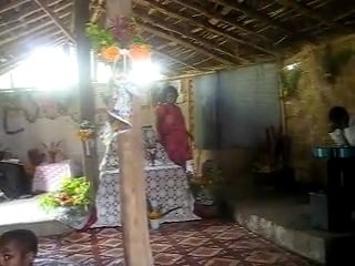 Woman preaching in tok pisin (papua new guinea)