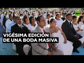 Más de 250 parejas se casan en una boda masiva en nicaragua en el día de san valentín