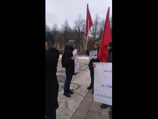 Митинг против повышения пенсионного возраста, в поддержку грудинина п н подольск