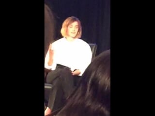 Emma watson at "how to academy" with gloria steinem