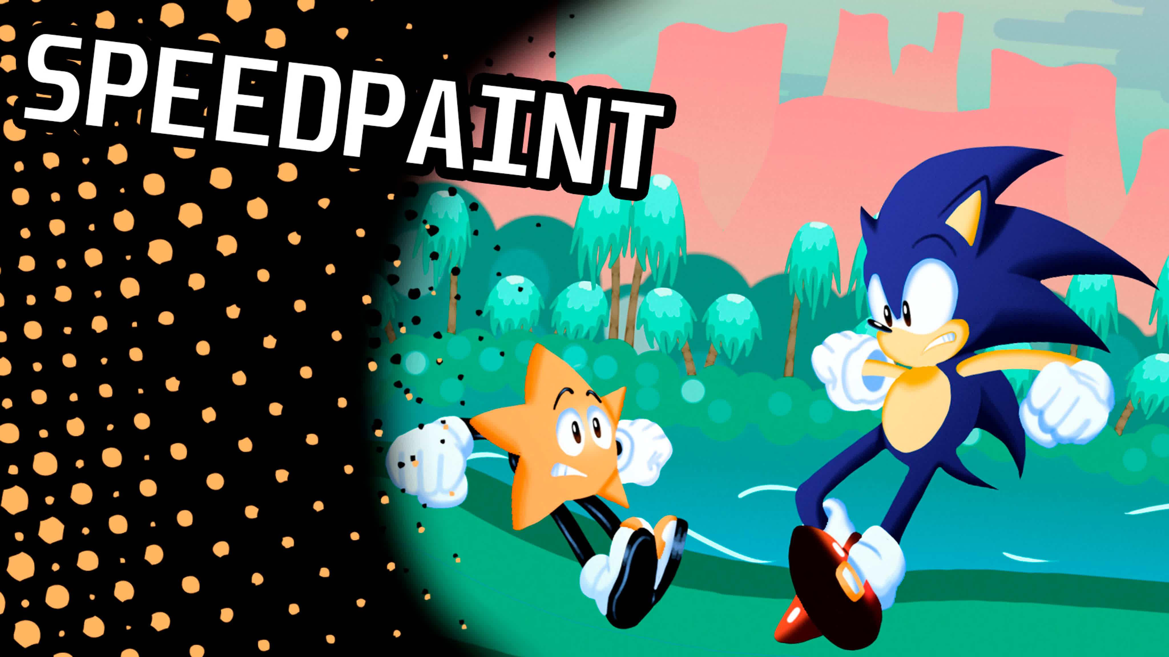 Sonic & ristar ( speedpaint )