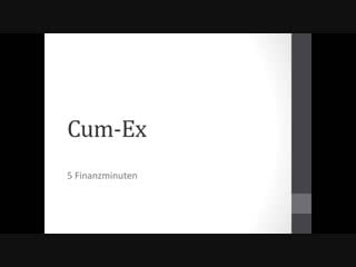 Cum ex / dividendenstripping einfach erklärt easyfinance