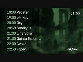 Vecster and em kay / oxy, smoky d, lina solar, quinta essentia, gvozd, toper live @ nuke lab / rampa thrash