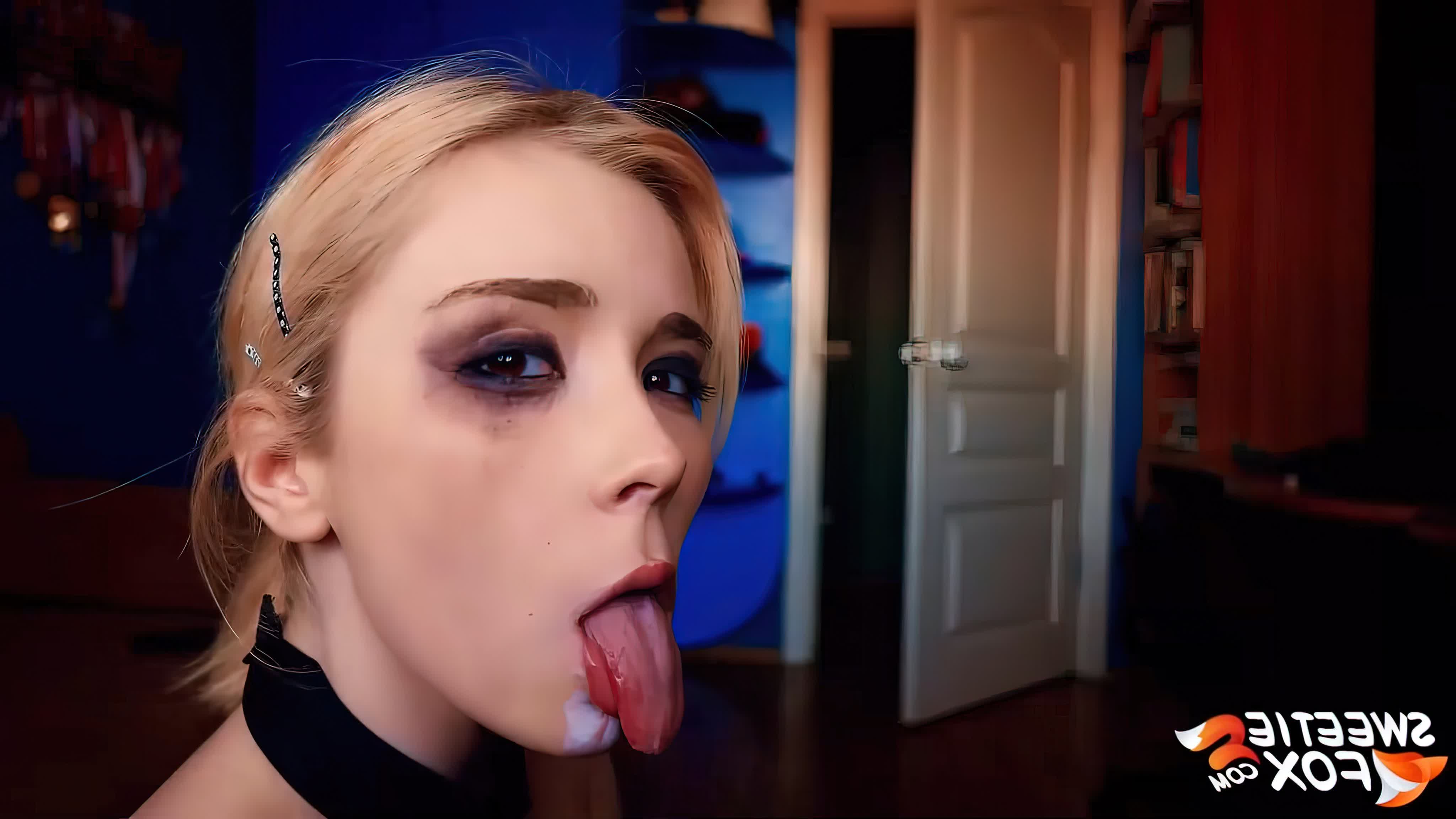 Сперма на её молодом лице sweetie fox babe sloppy facefuck and oral  creampie after party заглот сосёт deepthroat слёзы anal watch online