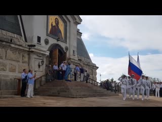 Настоятель свято никольского храма в севастополе отец георгий провёл молебен в честь 150 летия основания храма