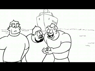 Три богатыря и титаник titanic three russian bogaturs (animation)