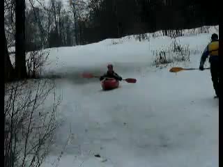 Fucking snow kayaking 2