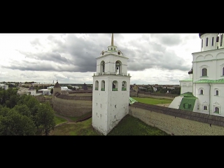 Псков и изборск видеосъёмка с квадрокоптера / pskov and izborsk aerial video