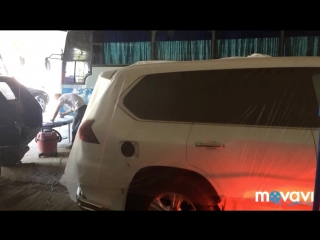 Lexus lx570 рихтоа и покраска порога