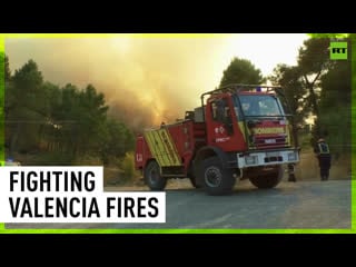 Fierce flames engulf valencia