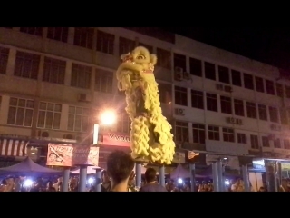 Lion dance, sandakan, borneo