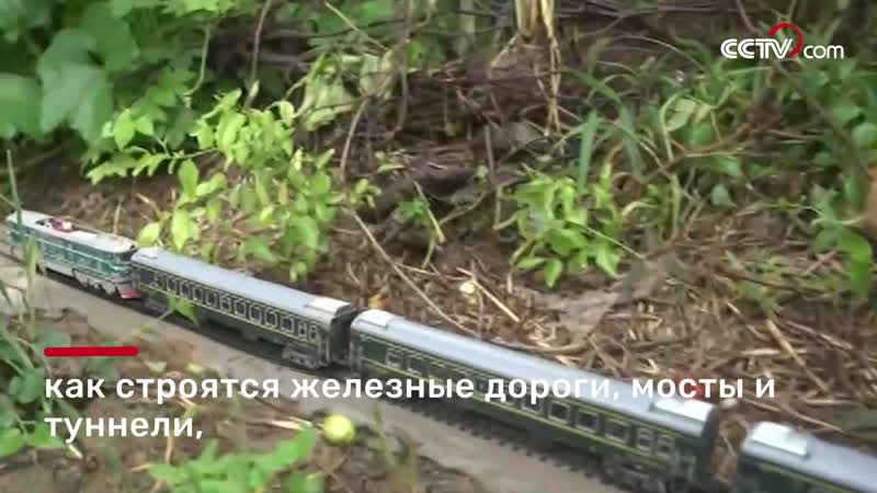 Китайский студент построил высокоскоростную железную дорогу в огороде