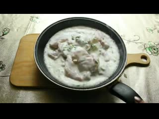 Нежная индейка в кефире