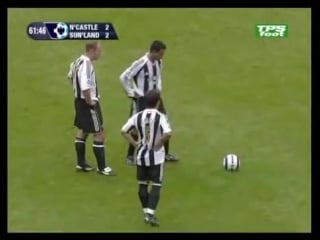 Emre belozoglu freekick goal (newcastle sunderland, 2006 07)