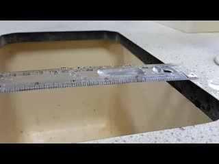 Saw a tap dripping water on a ruler in class, thought it belonged here, watch till the end