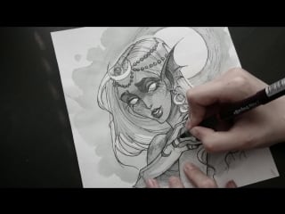 Moon mermaid (iren horrors art)