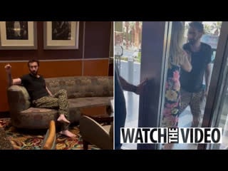 Nicolas cage caught on camera ‘drunk & rowdy’ & mistaken for ‘homeless man’