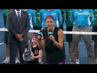 Victoria azarenka vs angelique kerber ceremony brisbane international 2016