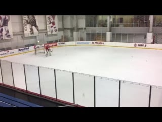 Kuznetsov facing slapshots from dmitry orlov