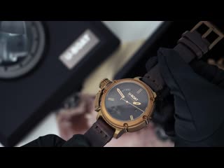 U boat chimera 46mm day date watch bronze 7538