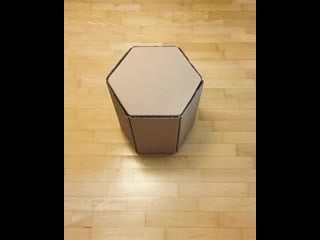 Stool made from repurposing cardboard packaging by alexe popescu