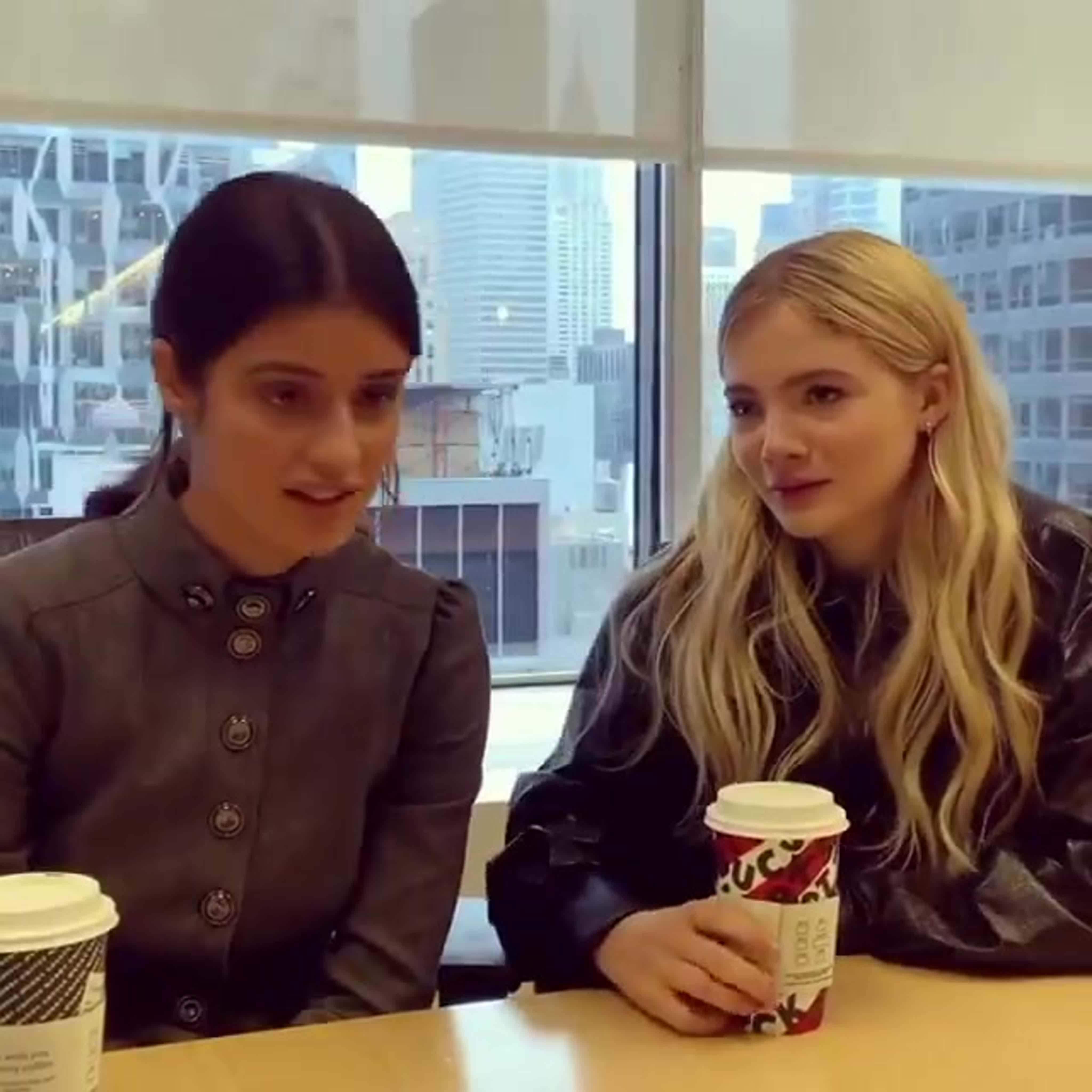 Anya chalotra and freya allan do their best geralt impressions watch online