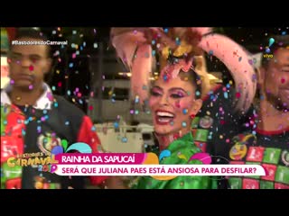 Juliana paes conta estratégia para barriga ficar no lugar em fantasia