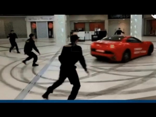 Former russian mayor aleksandr donskoy drives ferrari into shopping mall