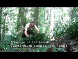 Building a primitive thatched dome hut from scratch