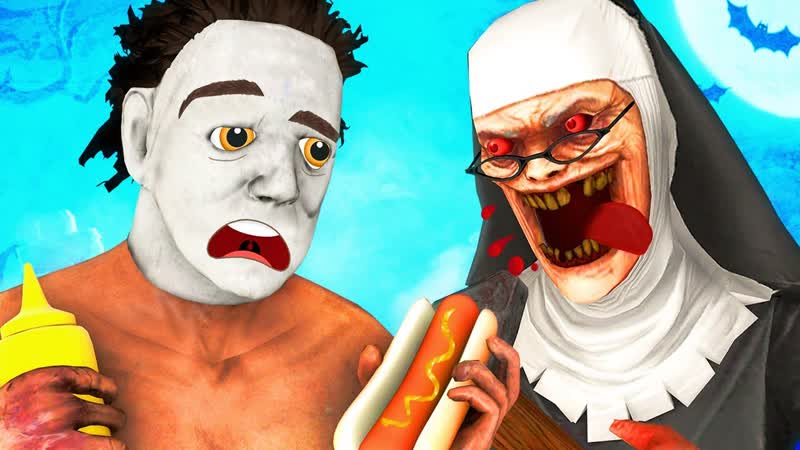 Майкл майерс vs пигги 3 злая монахиня финал (ной roblox piggy 2 роблокс пеппа 3d анимация)