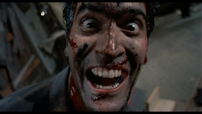 Зловещие мертвецы 2 | evil dead 2 (1987) сцена смеха | чучело оленя