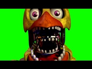 Five nights at freddy's 2 chica jumpscare [green screen]
