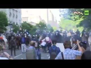 June 02 2020 washington dc demo police disperse protestors near white house with tear gas