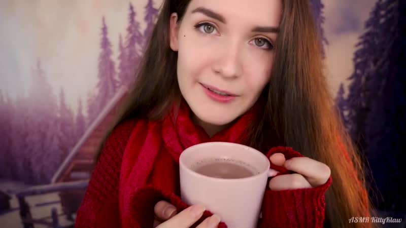 Асмр пьем чай на морозе 🌲❄☕ asmr drink tea in winter forest