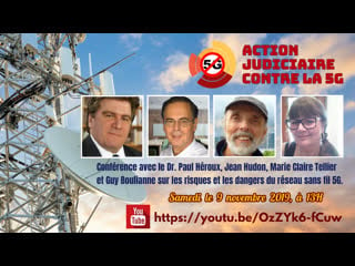 Conférence avec le dr paul héroux, jean hudon, marie claire tellier et guy boulianne