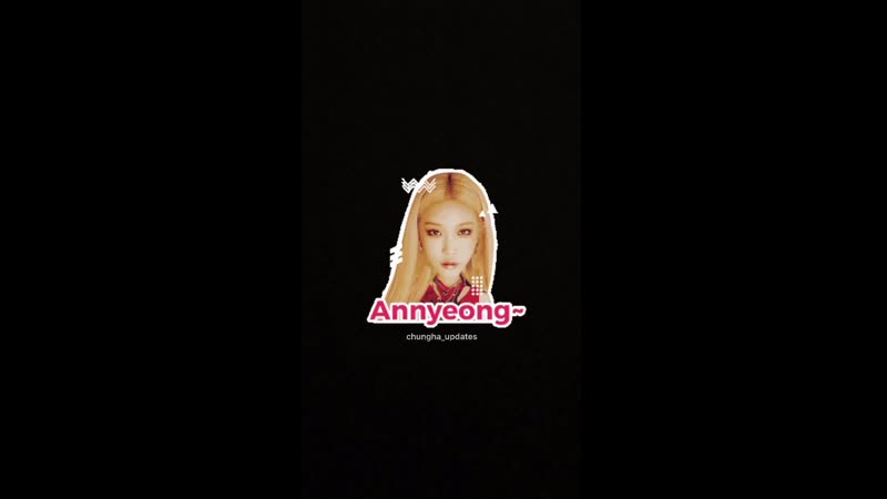 [video] 190906 new chungha sticker made by smartfren on instagram story simply type