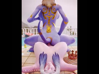 Draenei elf futa sex in the epic pool party