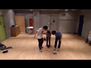 [130126] soonhoon + samuel ; predebut ; dance practice