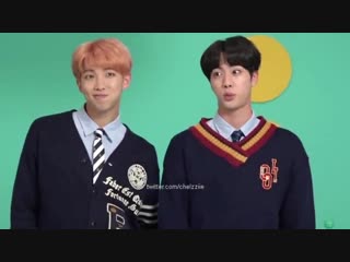 Theyre both 18 yrs old // namjin // seokjinism