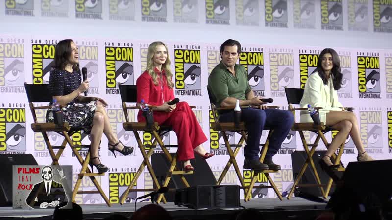 Henry cavill & anya chalotra's reaction to lauren saying there'll be sex scenes in the witcher