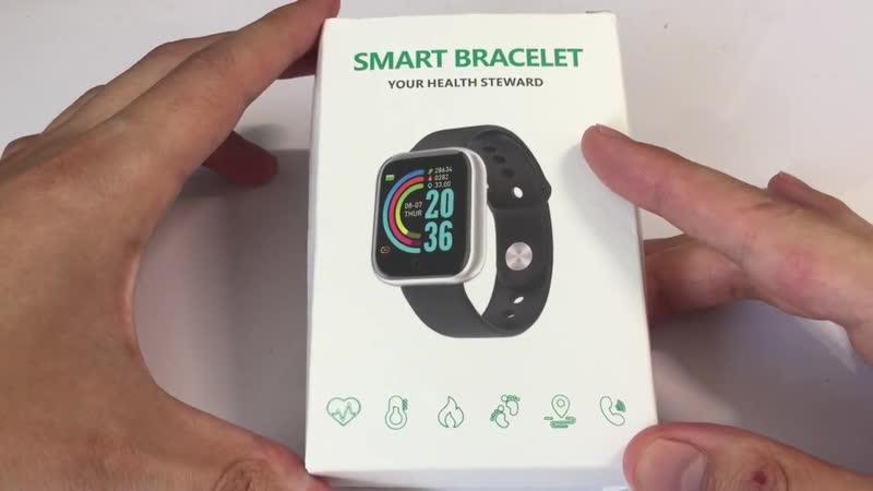 Обзор смарт часов и подключение (d20 )