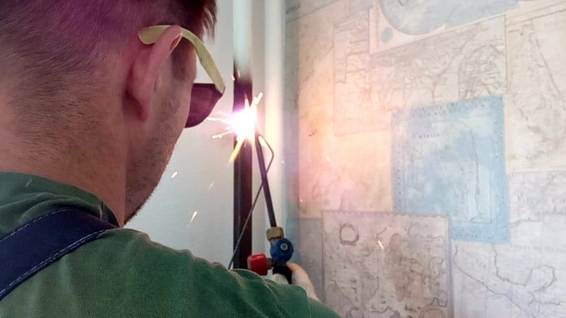 Врезка в стояк отопления ч1