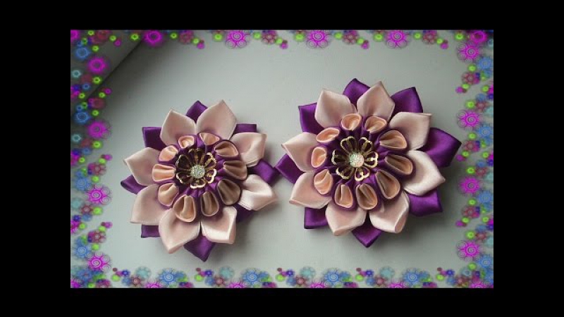 Tutorial porn video – Интересная заколочка канзаши/kanzashi/diy/tutorial
