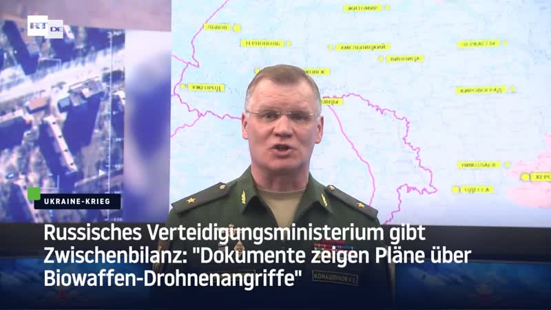 Russisches verteidigungsministerium gibt zwischenbilanz "dokumente zeigen pläne über biowaffen drohnenangriffe"